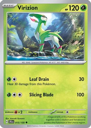 Virizion 015 SV09 Journey Together - Uncommon