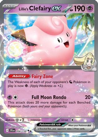 Lillie's Clefairy ex 056/159 - Holofoil SV09 Journey Together - Double Rare