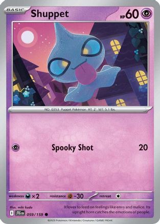 Shuppet 059 - Reverse Holofoil SV09 Journey Together - Common