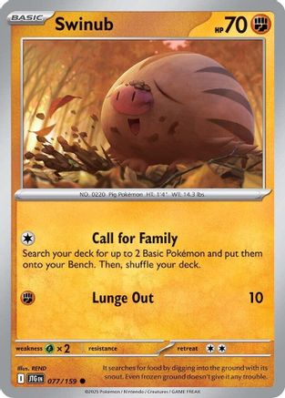 Swinub 077/159 SV09 Journey Together - Common