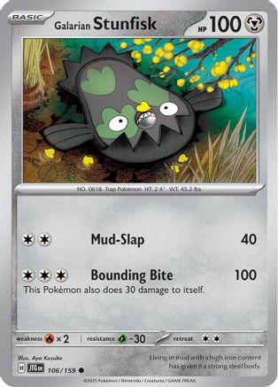 Galarian Stunfisk 106 SV09 Journey Together - Common
