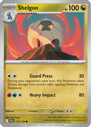 Shelgon 113 - Reverse Holofoil SV09 Journey Together - Common