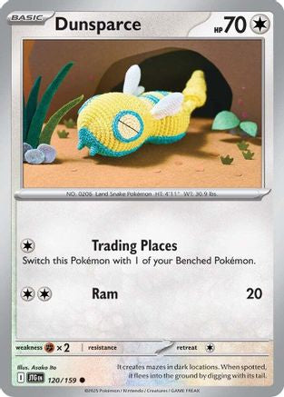 Dunsparce 120 - Reverse Holofoil SV09 Journey Together - Common
