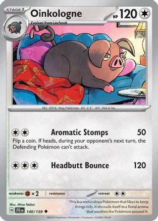 Oinkologne 140 - Reverse Holofoil SV09 Journey Together - Uncommon