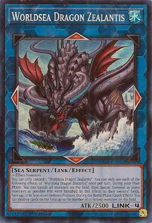 Worldsea Dragon Zealantis (RA04-EN082) - Quarter Century Stampede 1st Edition