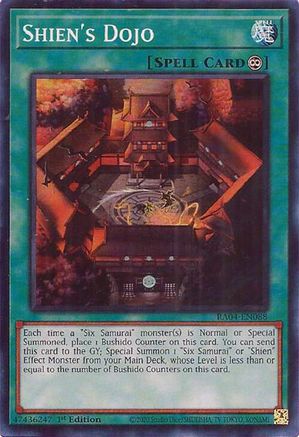 Shien's Dojo (RA04-EN088) - Quarter Century Stampede 1st Edition