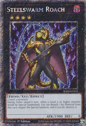 Steelswarm Roach (Platinum Secret Rare) (RA04-EN151) - Quarter Century Stampede 1st Edition