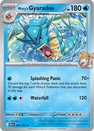 Misty's Gyarados 049 - Holofoil SV10 Destined Rivals - Rare