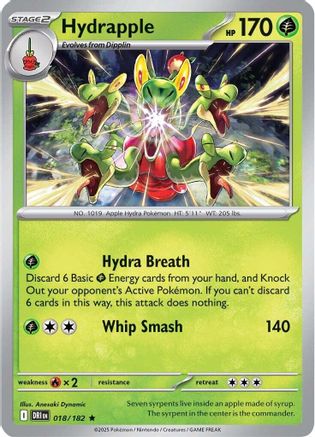 Hydrapple 018/182 - Reverse Holofoil SV10 Destined Rivals - Rare