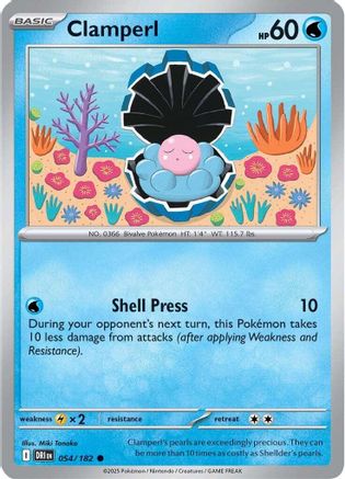 Clamperl 054/182 SV10 Destined Rivals - Common