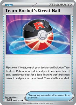 Team Rocket's Great Ball 175 SV10 Destined Rivals - Uncommon