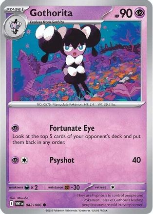Gothorita 042 - Reverse Holofoil SV White Flare - Common