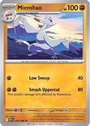 Mienshao 053 SV White Flare - Uncommon