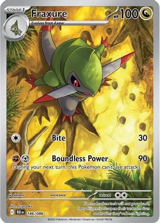 Fraxure 146/086 - Holofoil SV Black Bolt - Illustration Rare