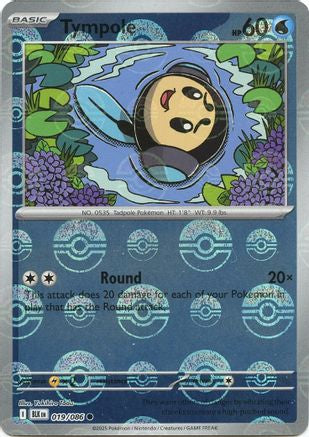 Tympole (Poke Ball Pattern) 019 - Holofoil SV Black Bolt - Common