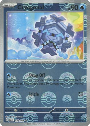 Cryogonal (Poke Ball Pattern) 027 - Holofoil SV Black Bolt - Uncommon