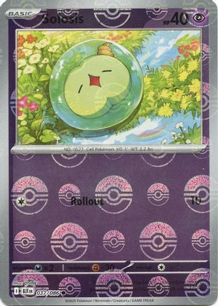 Solosis (Poke Ball Pattern) 037 - Holofoil SV Black Bolt - Common