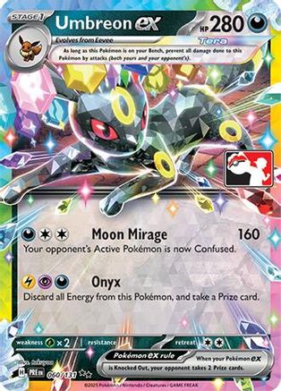 Umbreon ex 060/131 - Holofoil Prize Pack Series Cards - Double Rare