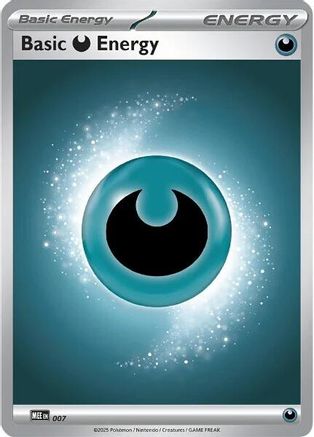 Basic Darkness Energy 007 - Reverse Holofoil MEE Mega Evolution Energies - Common