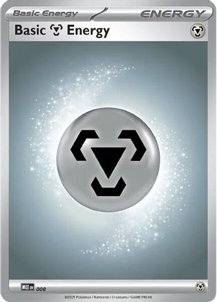 Basic Metal Energy 008 - Reverse Holofoil MEE Mega Evolution Energies - Common