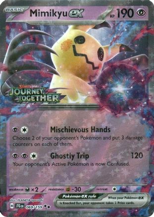 Mimikyu ex (Journey Together Stamped) 069 - Holofoil Miscellaneous Cards & Products - Double Rare
