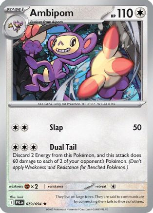 Ambipom 079/094 - Holofoil ME02 Phantasmal Flames - Rare