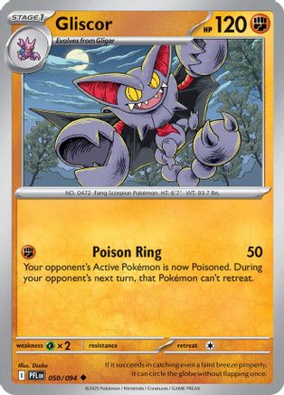 Gliscor 050 - Reverse Holofoil ME02 Phantasmal Flames - Uncommon