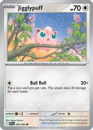 Jigglypuff 076 - Reverse Holofoil ME02 Phantasmal Flames - Common