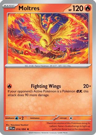 Moltres 014 - Holofoil ME02 Phantasmal Flames - Rare