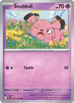 Snubbull 037 - Reverse Holofoil ME02 Phantasmal Flames - Common