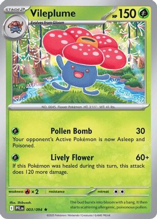 Vileplume 003 - Holofoil ME02 Phantasmal Flames - Rare
