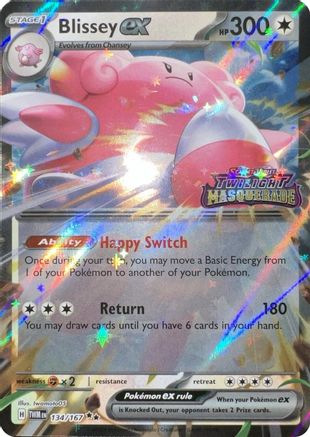Blissey ex (Twilight Masquerade Stamped) 134 - Holofoil Miscellaneous Cards & Products - Double Rare