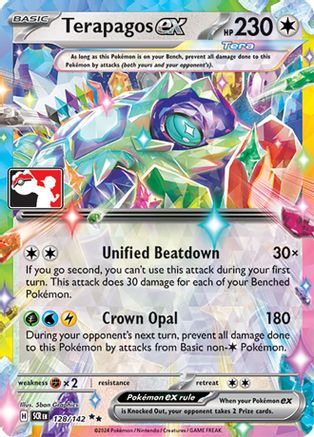Terapagos ex (Series 7) 128/142 - Holofoil Prize Pack Series Cards - Double Rare