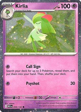 Kirlia (Cosmos Holo) 059 - Holofoil Miscellaneous Cards & Products - Common