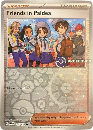 Friends in Paldea 109/131 - Reverse Holofoil Professor Program Promos - Common