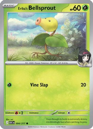 Erika's Bellsprout 004 - Reverse Holofoil ME Ascended Heroes - Common