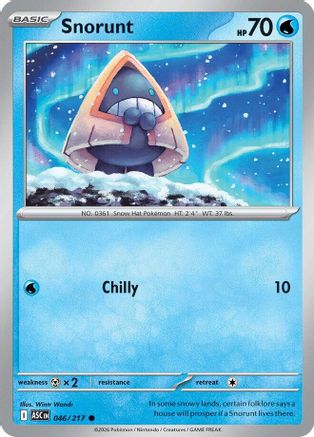 Snorunt 046/217 - Reverse Holofoil ME Ascended Heroes - Common