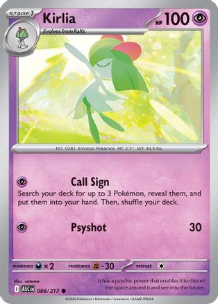 Kirlia 088 ME Ascended Heroes - Common