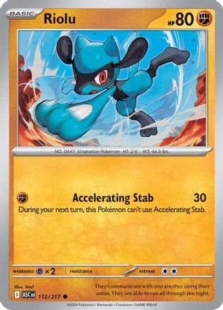Riolu 112 ME Ascended Heroes - Common