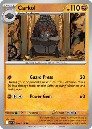 Carkol 119 - Reverse Holofoil ME Ascended Heroes - Common