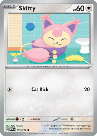 Skitty 165 - Reverse Holofoil ME Ascended Heroes - Common