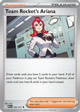 Team Rocket's Ariana 202 - Reverse Holofoil ME Ascended Heroes - Uncommon