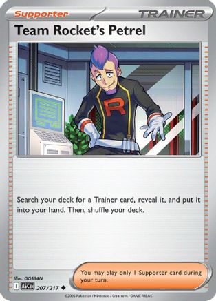 Team Rocket's Petrel 207 ME Ascended Heroes - Uncommon