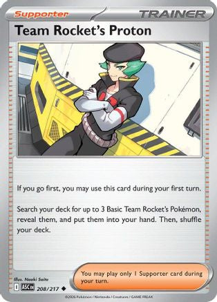Team Rocket's Proton 208 ME Ascended Heroes - Uncommon
