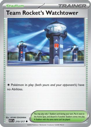 Team Rocket's Watchtower 210 - Reverse Holofoil ME Ascended Heroes - Uncommon