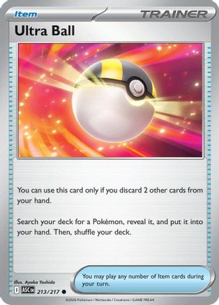 Ultra Ball 213/217 ME Ascended Heroes - Common