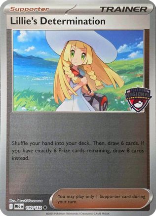 Lillie's Determination (Regional Championships) 119 - Reverse Holofoil League & Championship Cards - Uncommon
