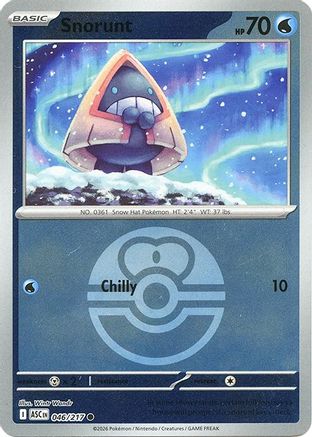 Snorunt (Love Ball) 046/217 - Reverse Holofoil ME Ascended Heroes - Common