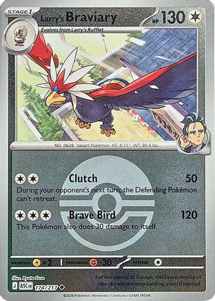 Larry's Braviary (Poke Ball) 174 - Reverse Holofoil ME Ascended Heroes - Uncommon