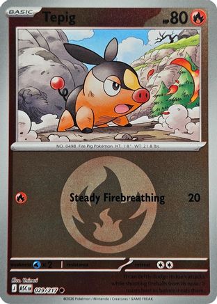 Tepig (Energy Symbol Pattern) 029 - Reverse Holofoil ME Ascended Heroes - Common